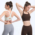 Tik Tok Hot Selling Sports Bra Quick Dry Skinny Bra Top Running Body Underwear Women's Yoga Gym Training Backless Bra