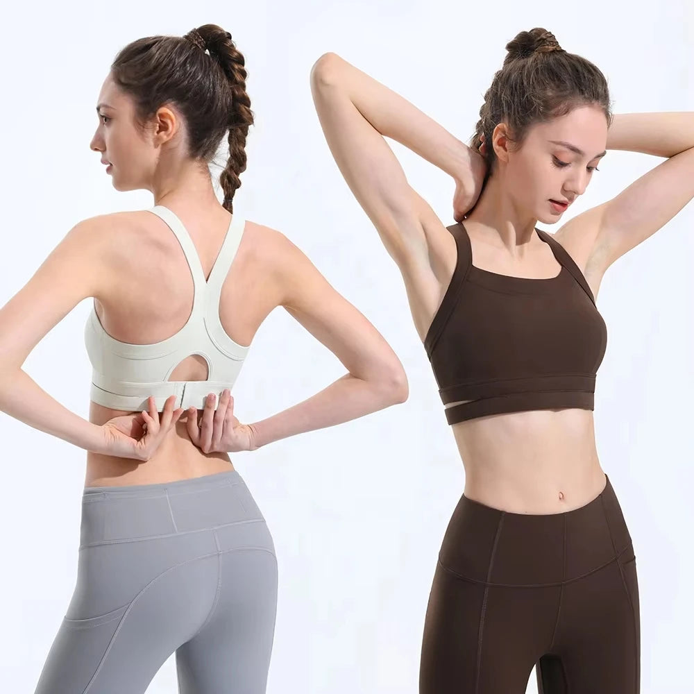 Tik Tok Hot Selling Sports Bra Quick Dry Skinny Bra Top Running Body Underwear Women's Yoga Gym Training Backless Bra