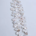 Zhuji Natural White 11-13mm Irregular Shape Freshwater Pearl Strands for Sale