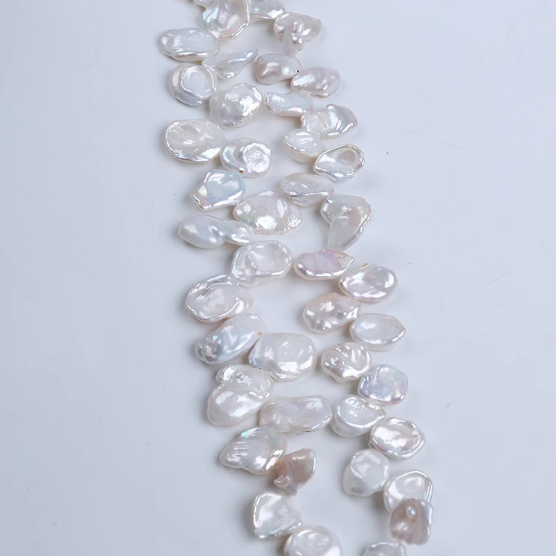 Zhuji Natural White 11-13mm Irregular Shape Freshwater Pearl Strands for Sale