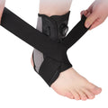 HKJD Soft Breathable Polyester Cotton Ankle Stabilizer Support Foot Guard Straps Adjustable Button Closure Brace Ankle