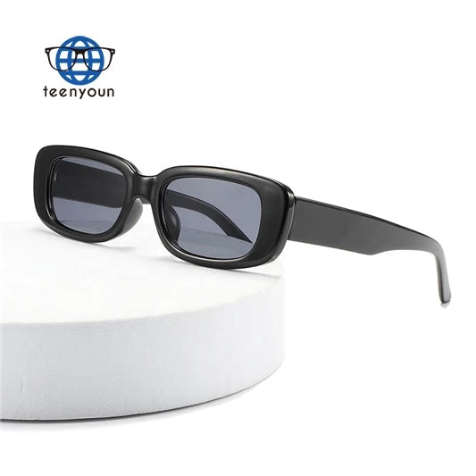 Teenyoun Trendy Luxury Plastic Vintage Shades Glasses Candy Color Sun Retro Small Frame Female Sunglasses 2023 New