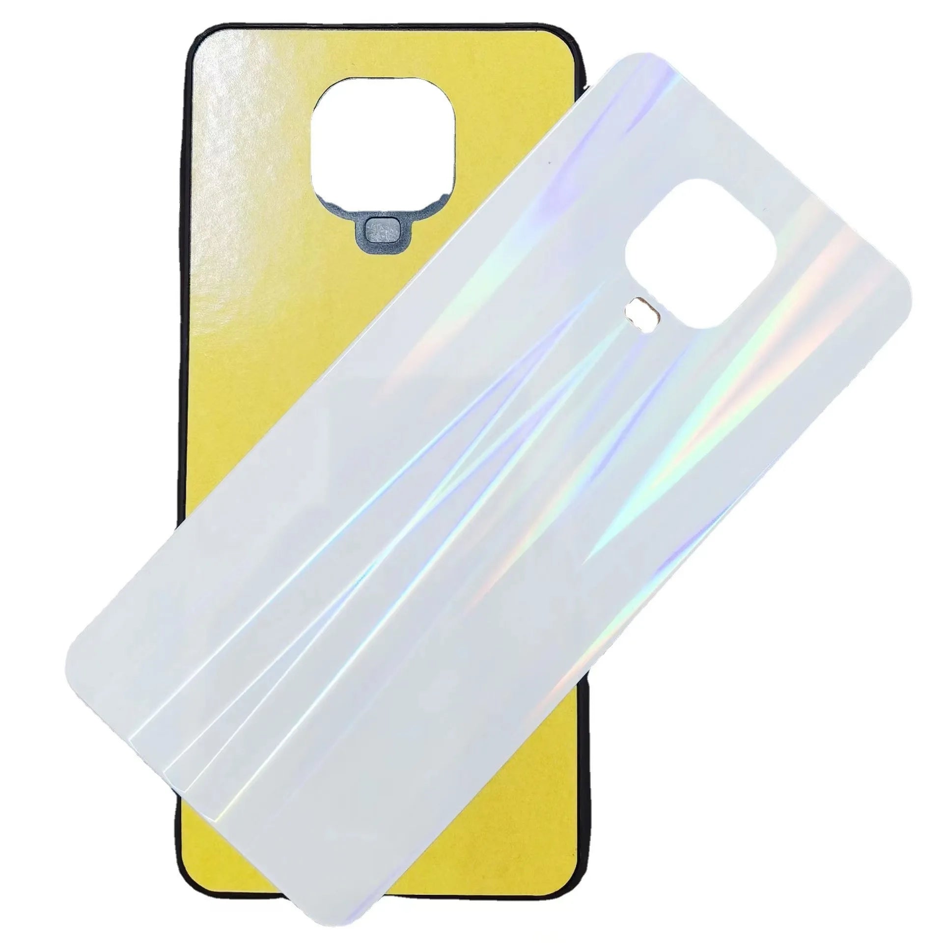 2D heat transfer sublimation hot pressing blank phone case Aurora glass DIY phone case