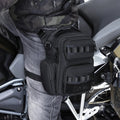 Ozuko 9817 Universal Leg Pack for Men Ride Hike Work Convertible to Shoulder Bag Secure Zippers & Buckle Closure