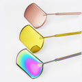 Private Label Handheld Stainless Steel Eyelash Inspection Mirror Square Shape Grafting Tools Eyelash Extension Check Mirror