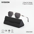 2025 New Fashion Square Sunglasses for Men UV400 Sun Protection Gradient Shades Eyeglasses for Men Custom logo