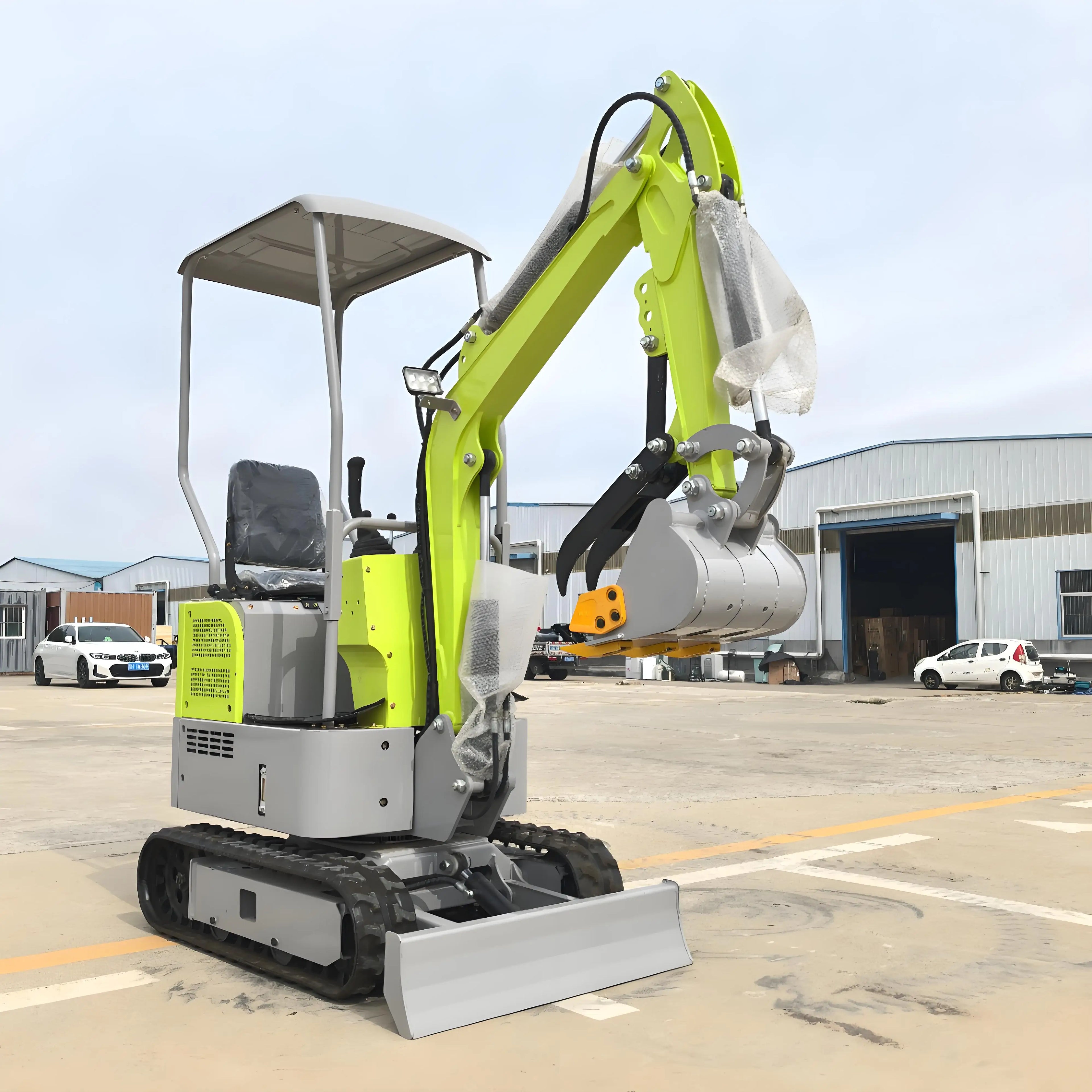 EPA Certified 1-3 Ton Crawler Mini Excavator Gear All-Terrain Capability Versatile Digger Featuring Changchai Engine Eaton Pump