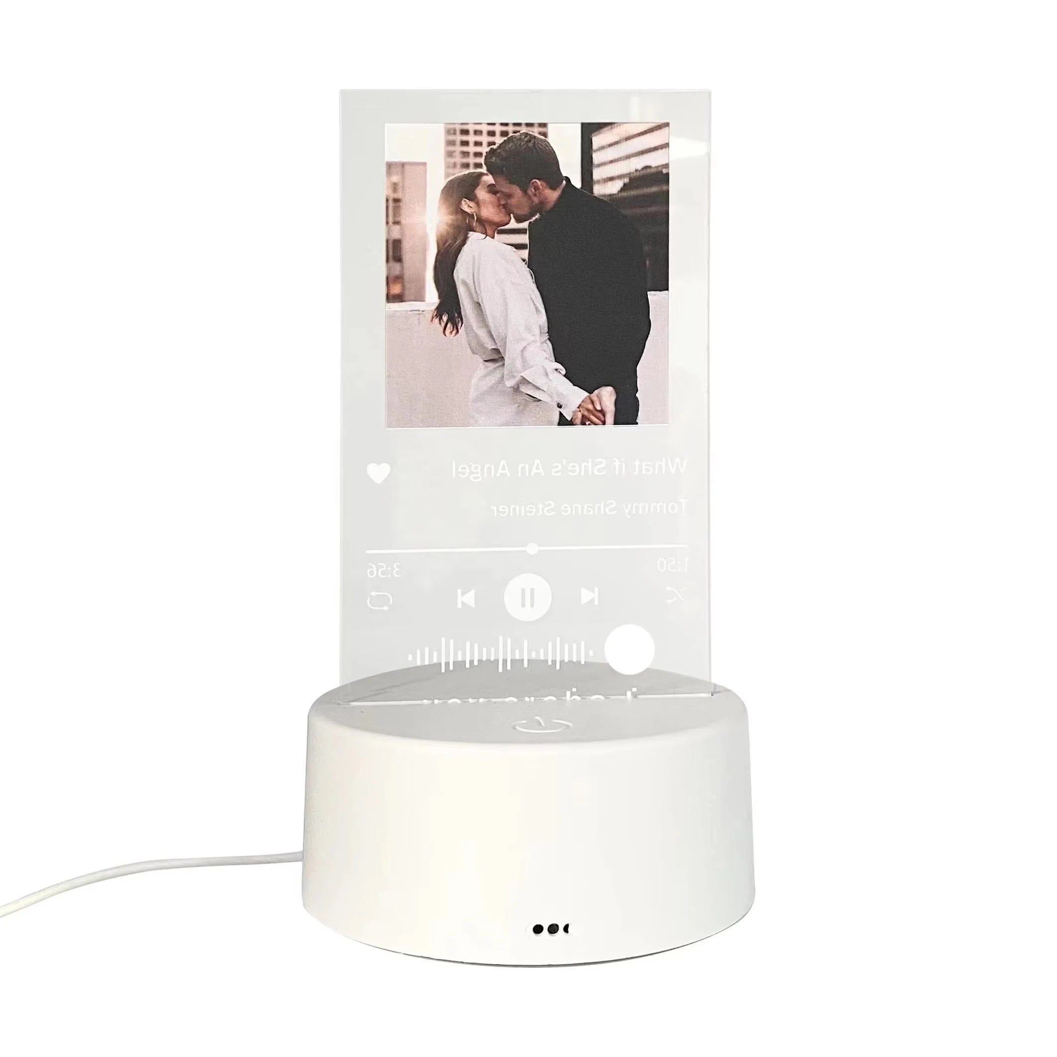 Drop Shipping 3D Acrylic UV Printing Scannable Plaque Led Light Plaque