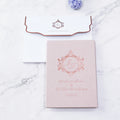Personalized Rose Gold Foil Invitation Custom Luxury Premium Pink Velvet Hardcover Booklet Invitations