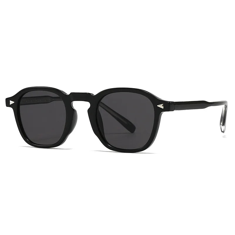 Vintage Unisex Uv Sunglasses Retro Pc Lens Sunglasses Men Luxury Brand 2025 Designer Square Sunglasses