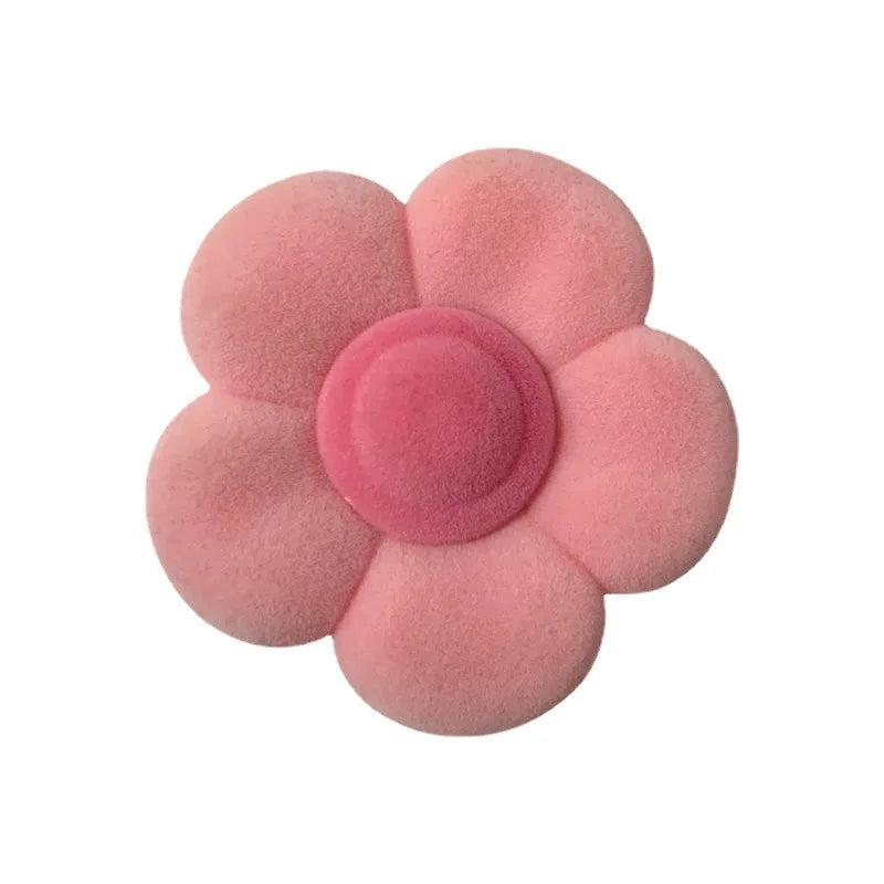 Elegant Mini Velvet Flower Ring Box Embossed Matt Laminated Heart Plum Blossom Jewelry Packaging Cute Girly Earings Packaging