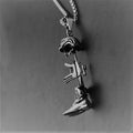 Stainless Steel Hat U S Cremation Ash Pendant Memorial Necklace Gun Shoes Helmet Boots Rifle Keepsake Cremation Urn