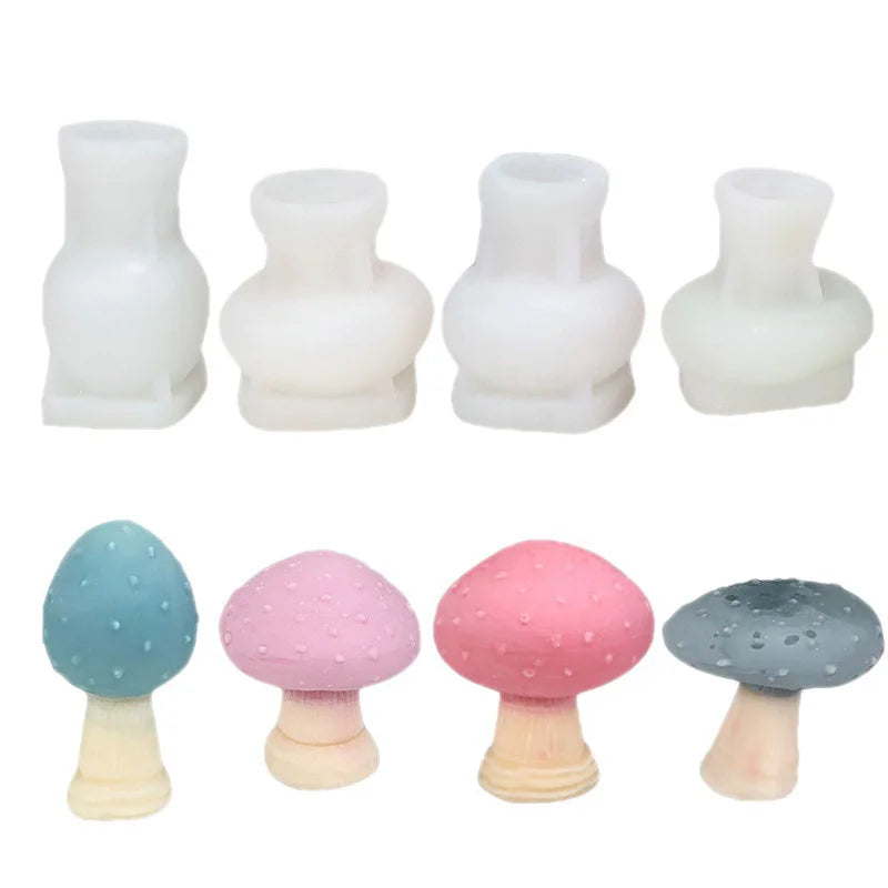 Early Riser Mushrooms Candle Mold Morel Mushrooms Silicone Mold Garden Ornaments Scented Candle Home Decor Plant Mouldings
