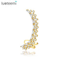 LUOTEEMI Modern Luxury Diamond Woman Bohemian 2024 Charm Climber Climbing Earring for Girls Fashion