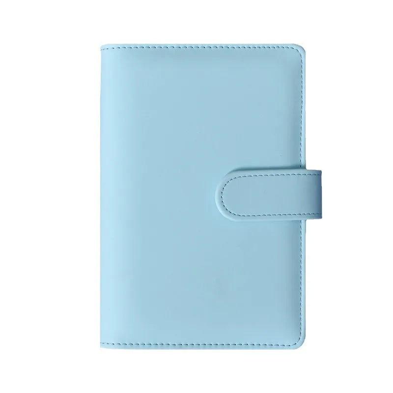 Custom A6 Luminous Skin-feel Macaron Spiral Agenda Planner 6 Rings Loose-leaf Budget Binder Glow in the Dark Budget Planner
