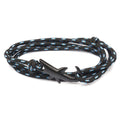 Fashion Bracelet Cord Shark Nylon Charms for Bracelets Adjustable Handmade Beach Double Layers Bracelets Women