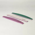 Premium High Quality Durable Green Purple Zebra Grey Half Moon Custom Professional 100/180 Nail Files with Logo Private Label