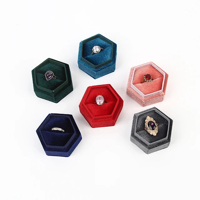 Weimei Heaven and Earth Cover Velvet Girls Ring Gift Box to Send Girls Ring Jewelry Box