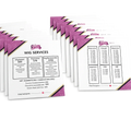 Custom Printed Display Cards for Hair Care Service and Wig Product Recommendations in Salon Packaging