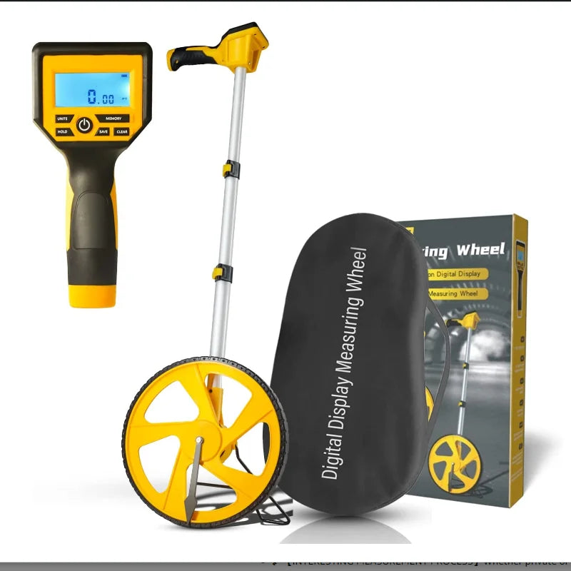 Industrial Distance Measuring Wheel Digital Display Telescoping Handle OEM/ODM Supported Packaged in Box