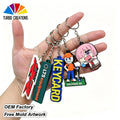 Custom Logo Soft PVC Silicone Keychain High Quality Personalized Business Advertising Promotional Printed Rubber Carabiners