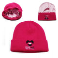 Custom Winter Knitted Beanies With Silk Lined Leather Cuffs Woven Logo Stretchable and Print Pattern for Beach Wear