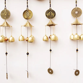 Factory Price Wind Chimes Alloy Bronze Feng Shui Door Hanging Pendant Ornaments Bell Home Wall Art Lucky Fortune Gift Wind Bell