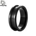 Macho Jewelry 8MM Black Zirconia Ceramic Ring Cores Classic Blank Engagement Gift Party Rings Cheap Wholesale