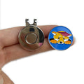 Personalised Magnetic Printable Stainless Steel Blank Golf Gilf Ball Point Marker Hat Clip with Personalized Photo Image