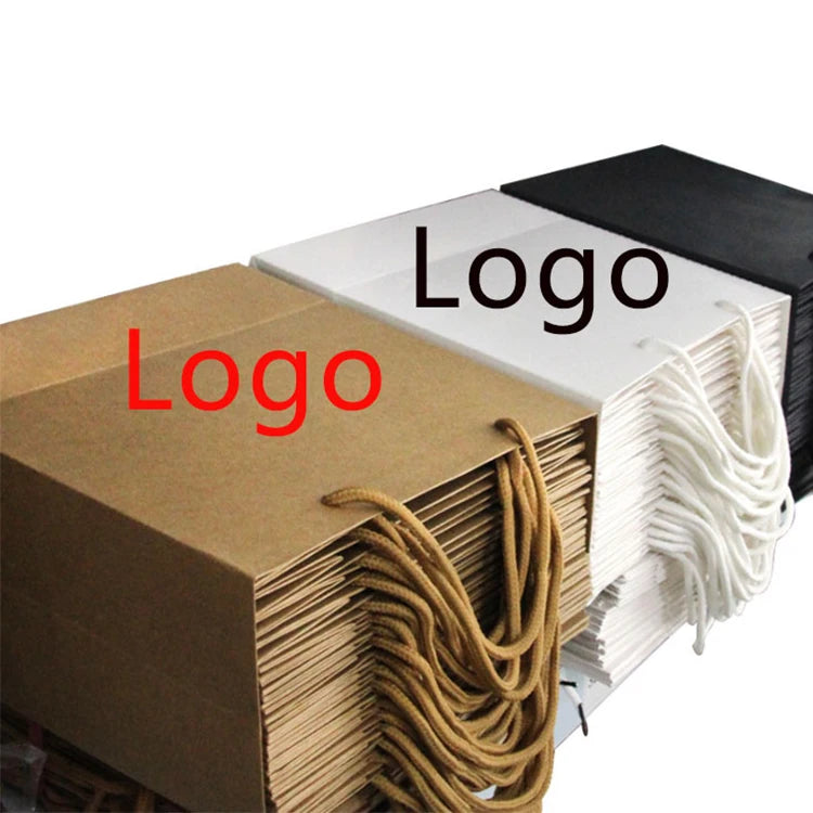 Custom Printed Biodegradable ECO-Friendly Recyclable Gift Advertising Coated Paper Takeaway Coffee Packaging Portable Clothing