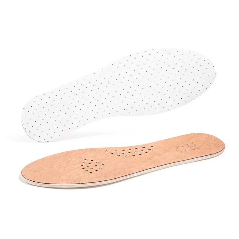 Wholesale Sports & Comfort Latex Leather Insoles With Ventilating Holes Wear-Resistant Shock-Absorbing Light Elastic MOQ 1 Pair