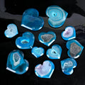 Hot Sale Spirit Crystal Healing Stone Hand Carved Blue Lace Agate Heart for Gift