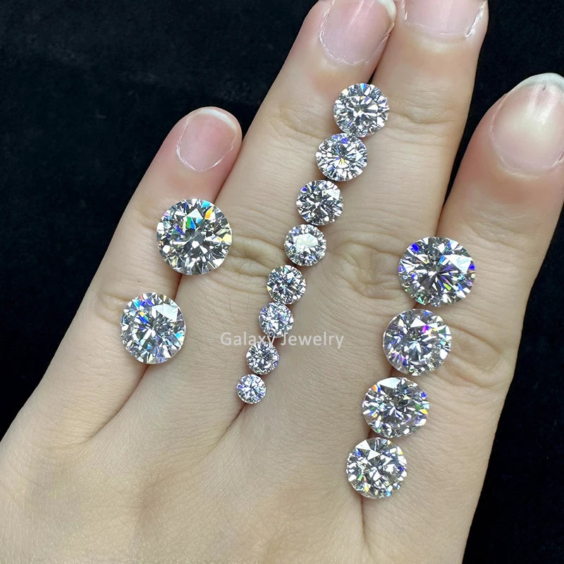 Cheap Price White Loose Moissanite Stone DEF VVS1 Loose Moissanite Diamond 8 Heart 8 Arrow Cut GRA Certificate for Jewelry