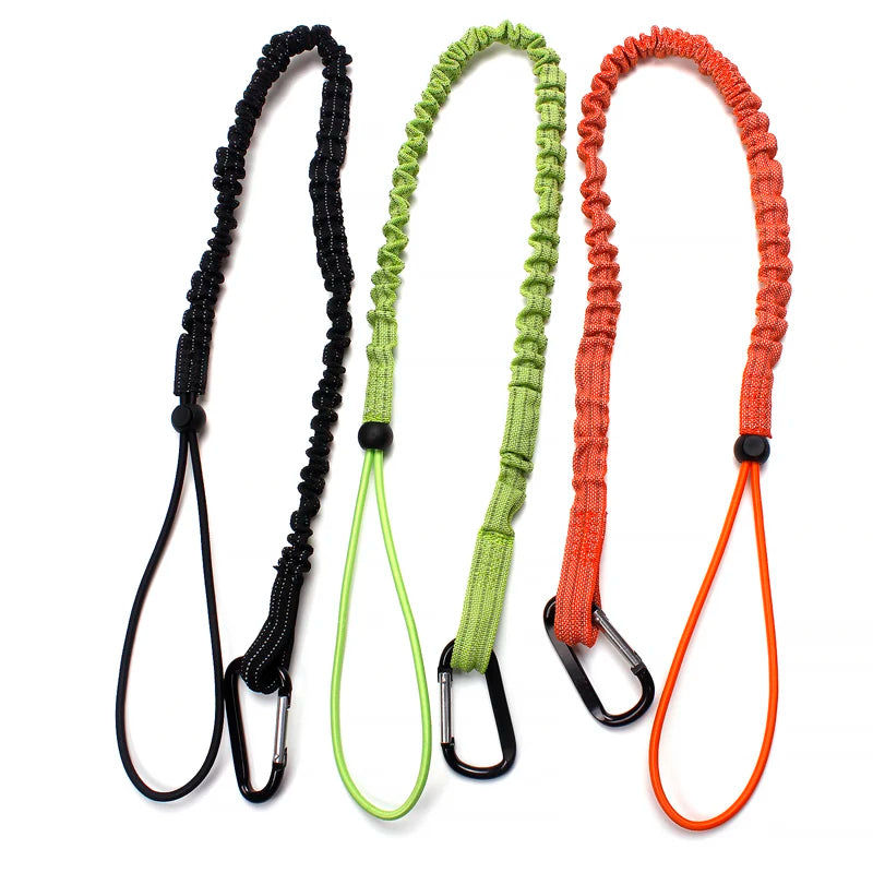 Multi-color Retractable Tool Lanyard Single Carabiner Safety Nylon Customized