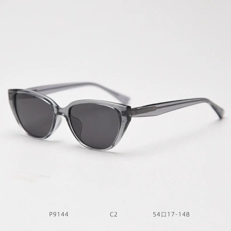 Cat Eye Polarized Sunglasses Women Retro Style Vintage Sun Glasses Men Tr90 Frame Green Leopard Beige European Style
