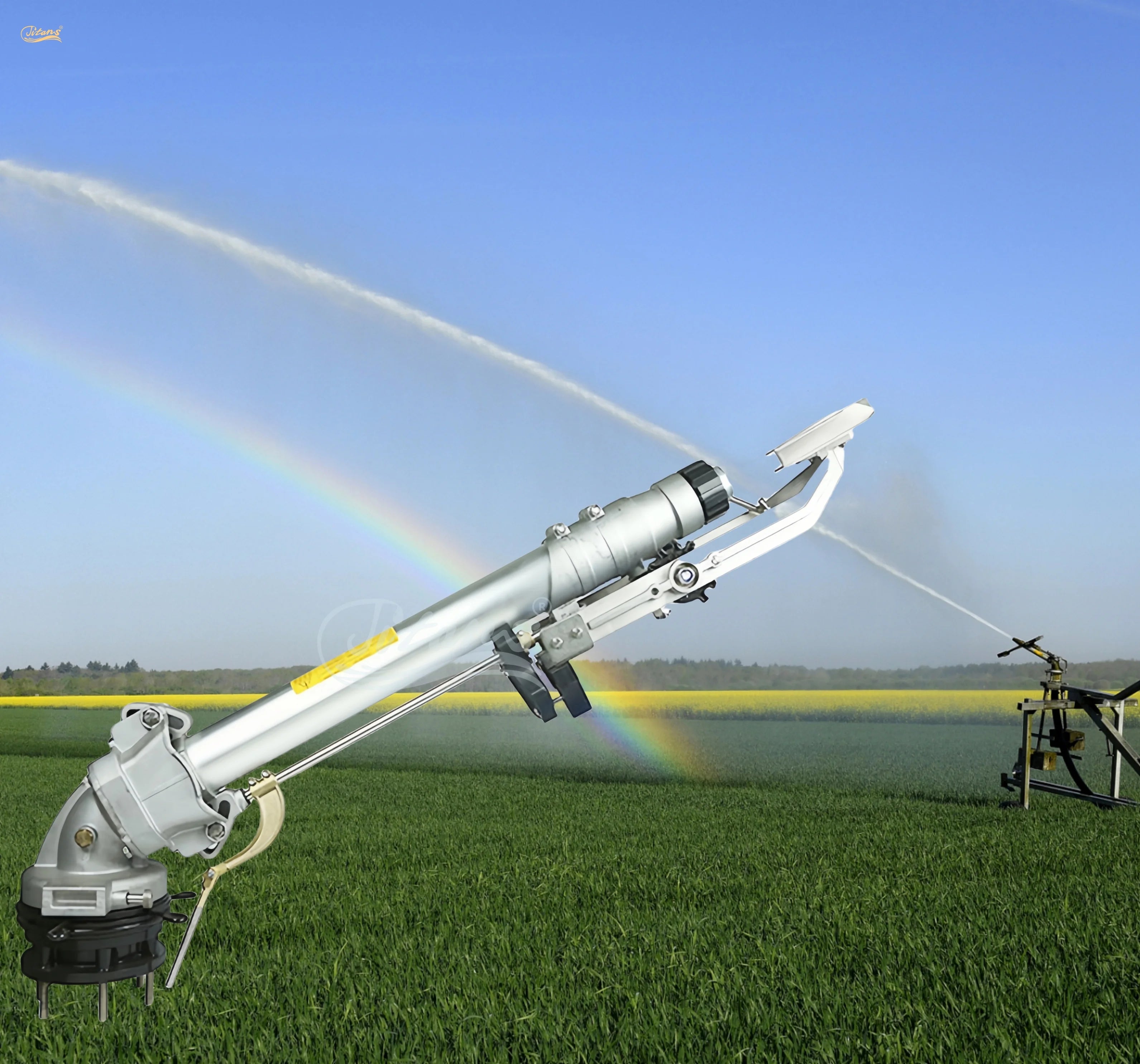 Titans 80M 360 Gear Drive Rain Gun Sprinkler for Efficient Spraying Farm Irrigation & Dust Suppression