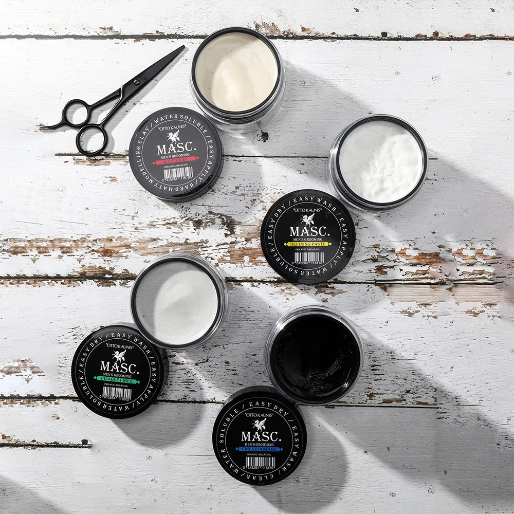 Mens Grooming Organic Strong Hold Create Long-lasting Authentic Textured Styles Pliable Fiber Styling Wax Curly Extension