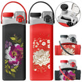 Smiledrink 600ML Custom Logo Designed Foldable Silicone Sports Drink Water Bottle Gym Collapsible Reusable Water Bottle