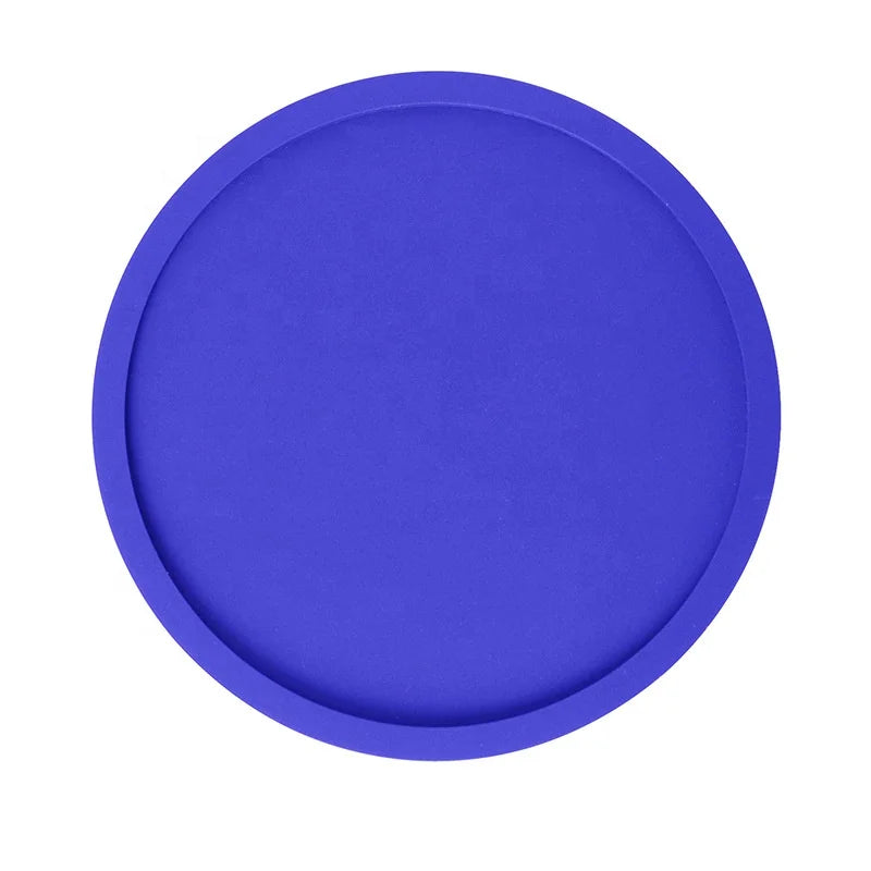 Custom Logo Printing Eco-Friendly Durable Rubber Drink Coaster 5mm Thick Round