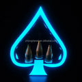 Custom Nightclub Handheld Bottle Glorifier Display Rack Ace of Spade Bottle Presenter with VIP Service MegaBDM