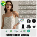 100% Organic Cotton Eco-Friendly Delicate Embroidered Fabric for Girls Shirts Beautiful Pattern Woven Stretch Use for Swimwear