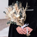 Wholesale 10pcs Multi-Colour Dry Flowers & Plants Box Ted Baker Layered Bride Bouquet for Wedding & Fleur Mariage Ins Inspired