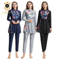Zaynab Burkinis New Style Muslim Women Swimwear Girls Zipper up Muslim Swimsuit Pants Muslim Swimwear Women Custom Burkinis