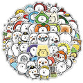 60PCS Japanese cute cartoon Joke Bear sticker sheet