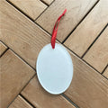 MDFSUB Eco Friendly Wholesale Price Customized Sublimation Acrylic Pendant Blank Ornaments 82x60x5mm Christmas Ornament