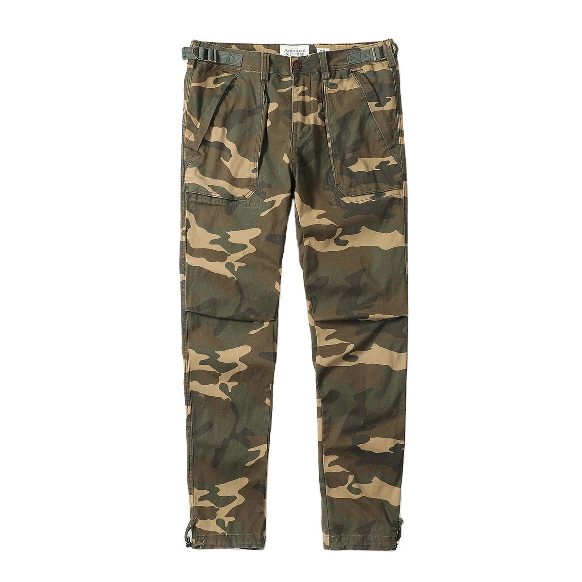 China Wholesale Price Men's High Quality Comfortable Front Flat Mid Waist Elastic 100% Cotton Casual Pants Quick Dry Breathable