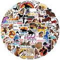 50PCS Cute Horses Stickers Horse Riding Stickers Waterproof Horse Racing Stickers for Cowboy Kids Teens Men Adults