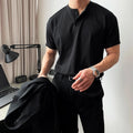 Shinesia OEM Unisex Blank Solid 260 Grams Fit for Shirts Custom Embroidery Logo Men Casual Button Regular Polo Shirt