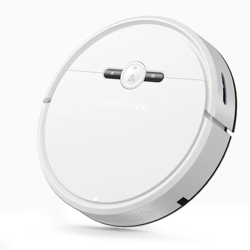 Geerlepol Smart 3-in-1 Robotic Vacuum Cleaner Wet Dry Cleaning Function for Household Hotels Electric Power Wall Clean Design