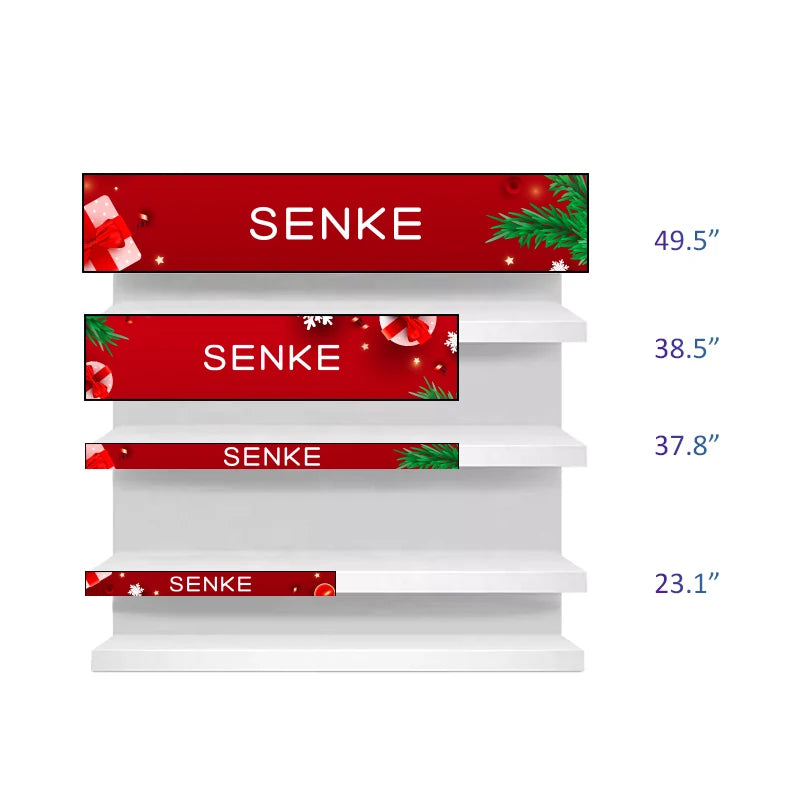 Supermarket Digital Shelf Screen 16 19 23.1 24 24.5 28 28.6 37 43 Inch Digital Signage ultra Wide Screen Stretch bar Lcd Display